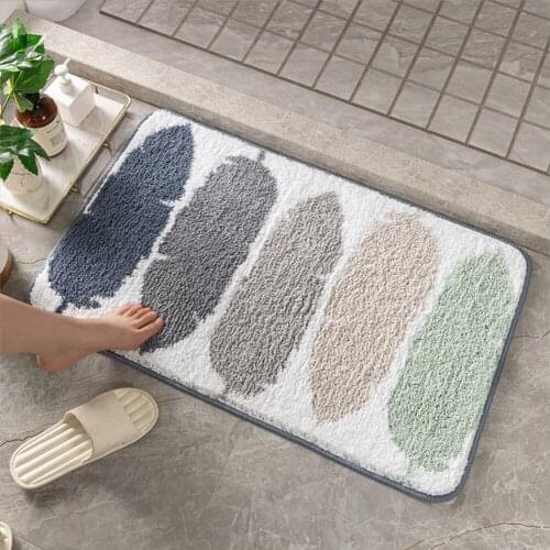 Simple ins home carpet floor mats cross-border entrance bathroom thickened absorbent non-slip floor mats bathroom floor mats