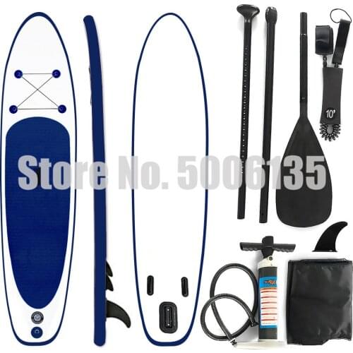 Surfing Stand up Paddle Board 305x76x15cm, blue / red - SUP, surfboard, surf board - inflatable & easy to transport
