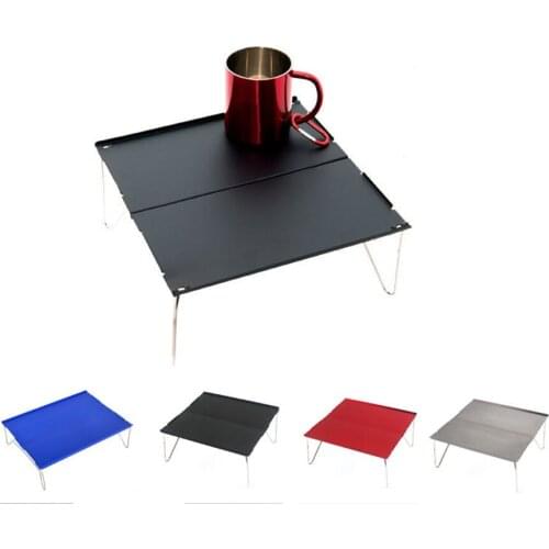 Mini Folding Table Portable Camping Outdoor Picnic Barbecue Foldable Desk with Carry Bag Ultralight Furniture Computer Bed Table