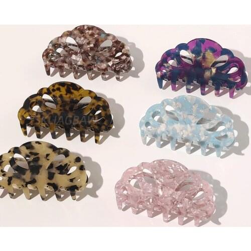 Vintage Claw Clip Hair Clips for Women Elegant Colorful Acetate Hair Clip Crab for Hair Girls Hair Claw Hair Accessories NEW