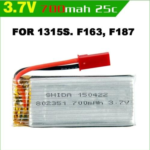 100% new Brand 700MAH 3.7V 25C Lipo Battery for SkyHawkeye 1315S F163 F187 JXD 509G