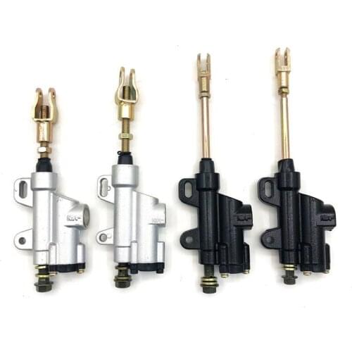 10mmOR8mm BLACK and white REAR PIT DIRT BIKE ATV HYDRAULIC BRAKE MASTER CYLINDER 110cc 125cc 140cc 150cc PITBIKE