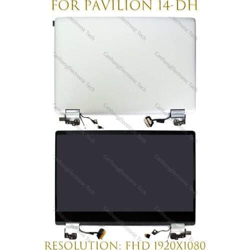 L51120-001 L51119-001 14-Inches LCD Touch Screen Digitizer Complete Assembly With Hings For Hp Pavilion X360 14-DH 14-dh003tu