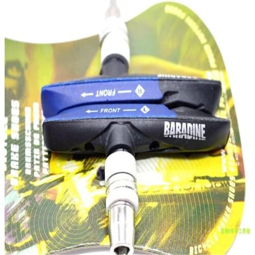 2 Pairtaiwan Original Yongjie BARADINE MTB-959V Bicycle Brake Pad Shell Brake Block V Brake Rubber V Brake- Aluminum Alloy 470CV