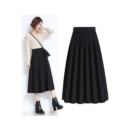 2020 Square Dance Skirt Skirt New High-waisted Dance Skirt Big Ballroom Dance Skirt Black Long Skirt Female Women Dress Slim Fit