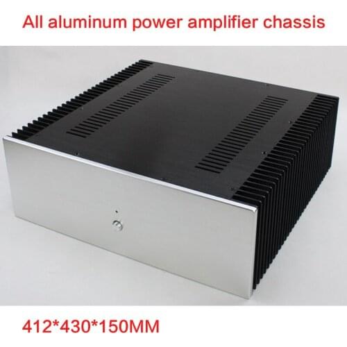 412*430*150MM All-aluminum Power Amplifier Chassis DIY WA67 Pure Rear Stage Class A Preamp Case Tube Amplifier Amplifier Shell
