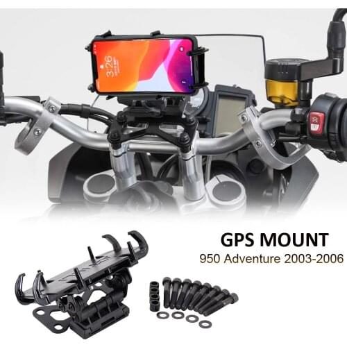 For 950 Adventure 2003-2006 Motorcycle Navigation Bracket Mobile Phone GPS Plate Bracket Support Phone Holder