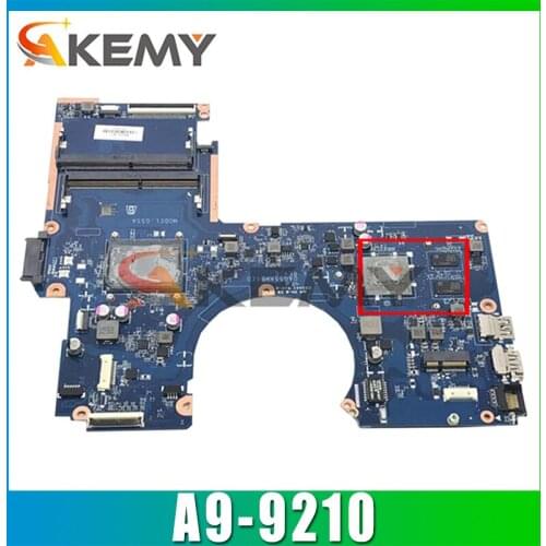 AKemy Laptop motherboard For HP 15-AW 15-AW007CY Core A9-9210 AM9210 216-0864032 Mainboard DAG55AMB6E0 DDR4