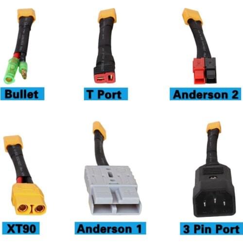 Battery XT6o Dullet T Port Anderson 2 XT90 Anderson 1 Pin Port connector battery adaptor