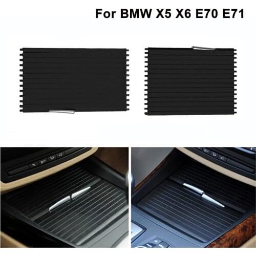 Car Cup Holder Zipper for BMW X5 X6 E70 E71 Cup Holder Pull Plate Front Rear 2007-2013