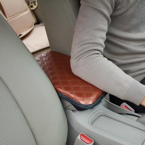 Car Armrests Covers Auto Armrest Pillow Pad Anti-Slip Pads Car Center Console Cushion Armrest Seat Protective Pad Mat