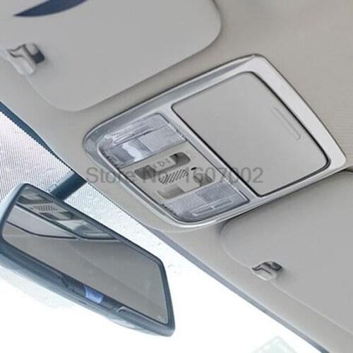 For Honda CRV CR-V 2015 2016 2pcs ABS Chromed Car Interior Reading Light Lamp Cover Protectors Molding Trim Auto Accessories