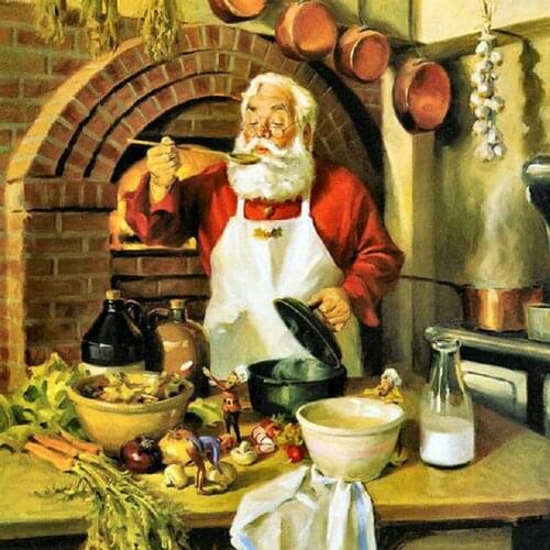 5D DIY Diamond Painting Cross Stitch Santa Claus picture Full square diamond Embroidery Rhinestone Mosaic stickers Home Decor