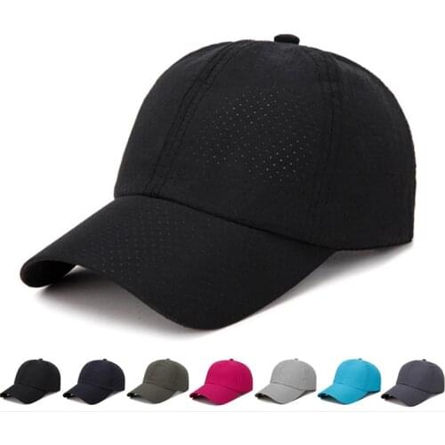 Running Cap Newest Ultra-slim quick-drying fabric Summer Cap Women Man Unisex Quick Dry Mesh Cap Bone Breathable Running Hat #A