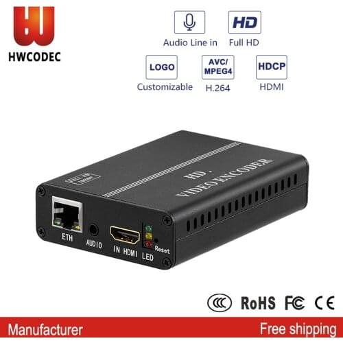 HWCODEC H8110AVP H.264 Encoder HDMI Encoder MPEG-4 RTMP RTSP UDP IPTV Encoderfor for YouTube, Facebook Live Streaming