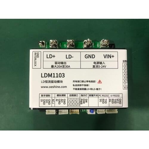 LDM1103 semiconductor diode laser LD constant current drive module 30A continuous pulse