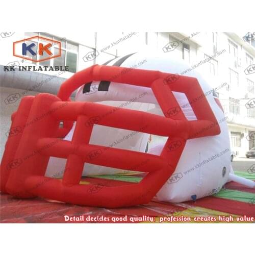 Custom Inflatable Football Helmet Tunnel Tent For Event Sport