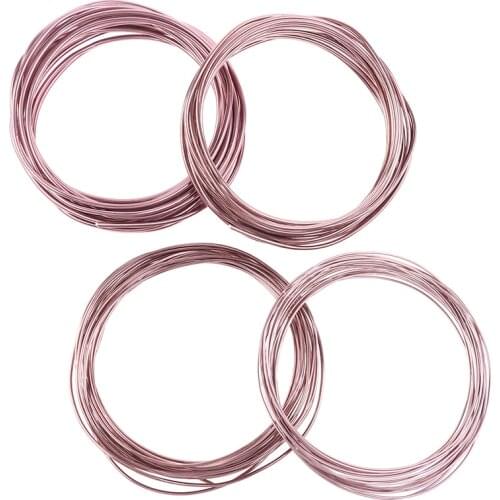 New 1pcs Black/Pink Bonsai Wires Anodized Aluminum Bonsai Training Wire With 3Sizes 5m
