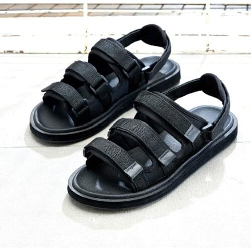 2020 New Mens Shoes Open Toe Black Summer Sandal Shoes Men Gladiator Sandalias Mujer, Big Sizes EUR38-45