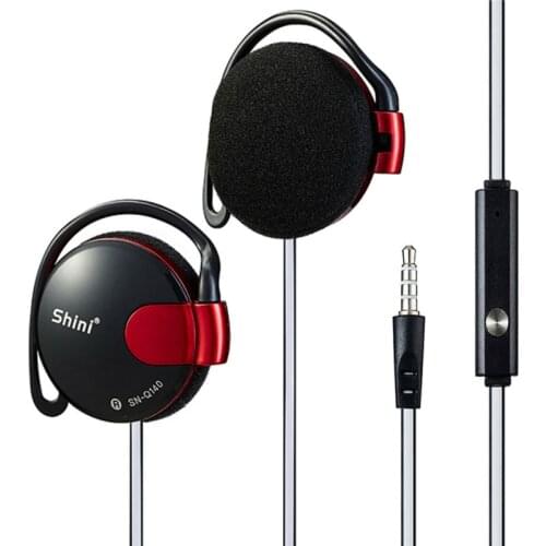 Wholesale Q140 Bass Headphones Stereo Sport Earphone Hifi Ear Hook Headset Earbud with Microphone Hands Free for Samsung