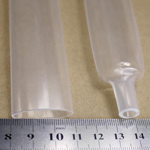 Clear 20mm Adhesive Lined 4:1 Heat Shrink Tubing Waterproof Insulation Sleeving