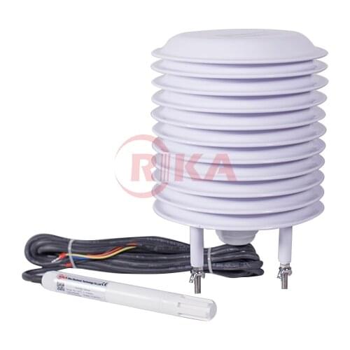 RK330-01 Ambient Temp & RH Sensor RS485 Output With Solar Radiation Shield