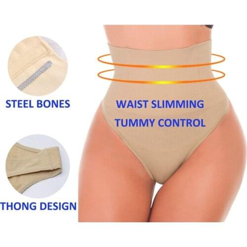 Sexy Women Shapewear Panties Bodysuit Body Shaper High Waist Tummy Control Seamless Strapless Slimming Panty Briefs Black S-3XL