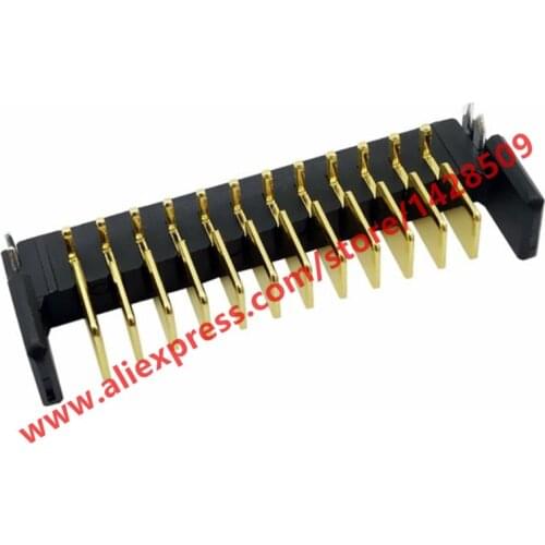 10pcs 2.0mm Pitch 12-Pin Gold Plating Male Plug Battery Junctor 90 Degree Temperature Resistance Intelligent Door Lock Connector