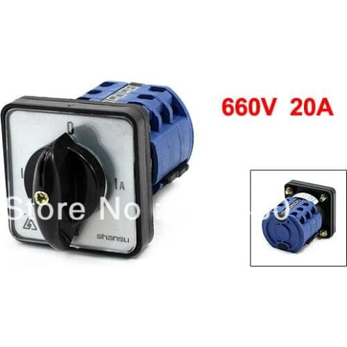 SZW26-20/LH3.3 Panel Mount Four 4 Position Universal Rotary Cam Combination Changeover Switch 660V 20A