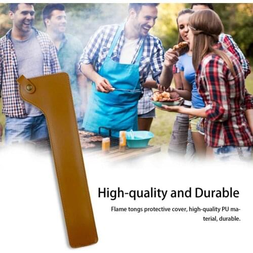 Waist Hanging Barbecue Tongs Protective Cover Camping Cookware Flame Holster Outdoor Portable Tool Camping Accessories