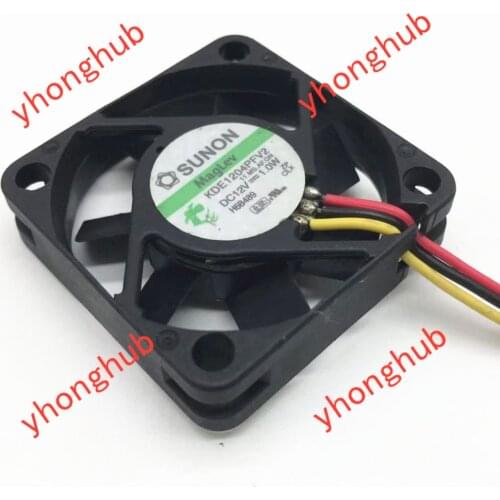 SUNON KDE1204PFV2 11.MS.AF.GN DC12V 1.0W 3-wire 40x40x10mm Server Cooling Fan