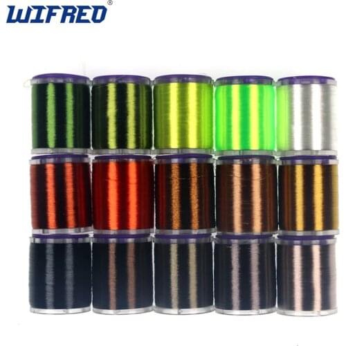 Wifreo 75D Fine High Tensile Fly Tying Thread With Standard Bobbin Spool Waxed Tying Thread For Nymph Dry Wet Flies