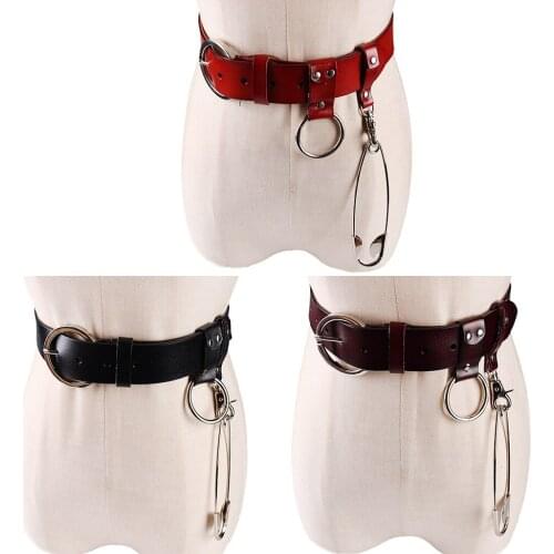 Womens Wide Belt Lady Girl Leather Boho Metal Buckle Waistband Vintage