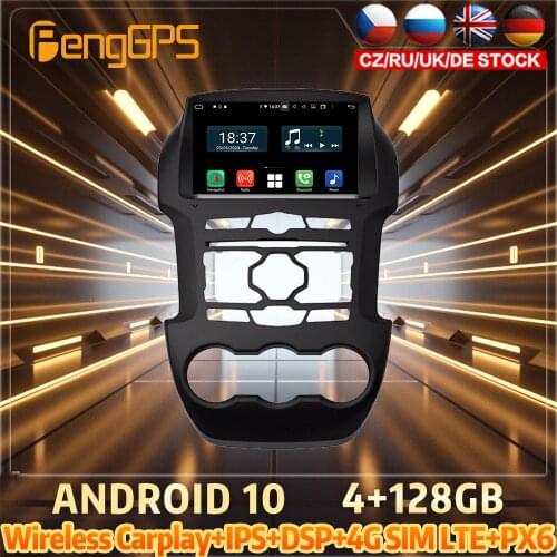 128G Android10 PX6 DSP For Ford Ranger 2011 2014 Car DVD GPS Navigation Auto Radio Stereo Video Multifunction CarPlay HeadUnit