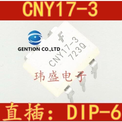 20PCS CNY17-3 CNY17 DIP-6 white light coupling in stock 100% new and original