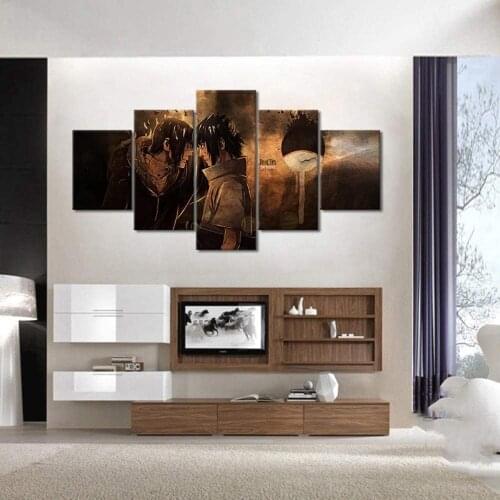 5 Piece Wall Art Canvas Anime Manga Figure Ninja Posters And Prints Modern Home Living Room & Bedroom Decoration Paintings