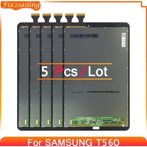 5pcs For Samsung GALAXY Tab E 9.6 SM-T560 T560 SM-T561 9.6"LCD Display Touch Screen Digitizer Sensors Assembly Panel Replacement