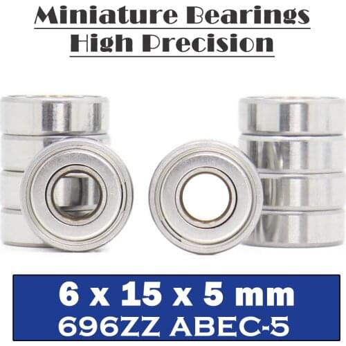 696ZZ Bearing ABEC-5 10PCS 6x15x5 MM Miniature 696Z Ball Bearings 619/6 ZZ EMQ Z3 V3 Quality