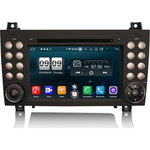 7" Android 10.0 OS Car DVD Multimedia GPS Radio for Mercedes-Benz SLK-Class R171 W171 2004 2005 2006 2007 2008 2009 2010 2011