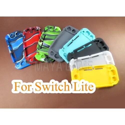 8pcsSoft Silicone Case for Nintend Switch Lite Case for Switch NS Lite Accessories Protector Protective silicone cover