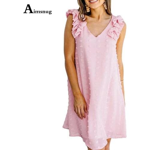 Aimsnug Summer Polka Dot Dresses
