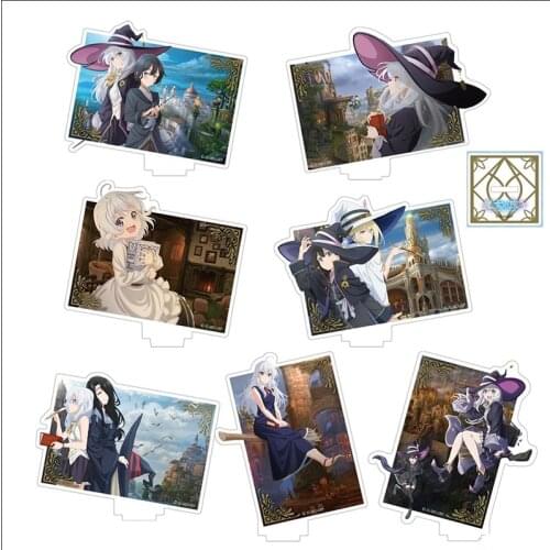 Anime Wandering Witch: The Journey of Elaina Fran Acrylic Stand Figure Model Plate Display Desk Decor Cosplay Cartoon Collection