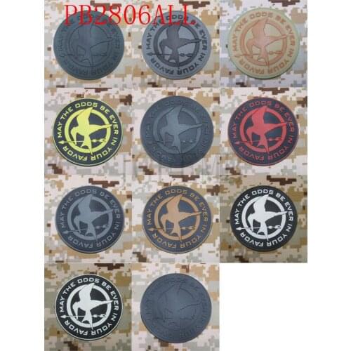The Hunger Games may the odds be ever in your favor Morale 3D PVC patch