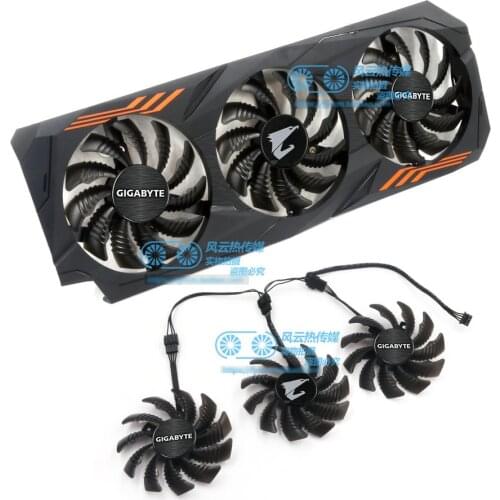 New Original for Gigabyte AORUS GTX1070Ti 8G GTX1060 6G Graphics Video Card Cooling fan PLD08010S12HH