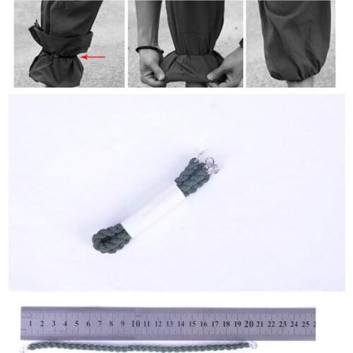 2pcs EDC Outdoor Camping Leggings Rope Belt Gaiter Rubber String Jungle Army Green Beam belt Field Army Boots