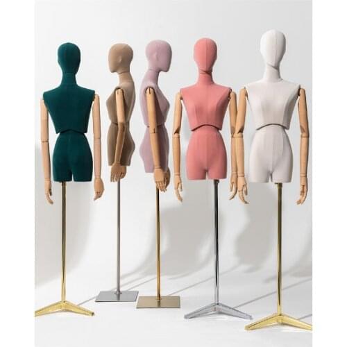 Best Quality Model Half Body Twist Waist Dummy Type Clavicle Female Mannequin Hot Sale