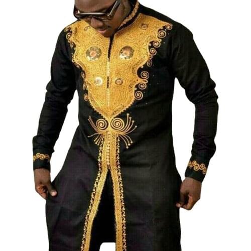 Mens fashion shirts hip hop africa clothing casual african dresses clothes dashiki robe africaine (without pant only shirt )