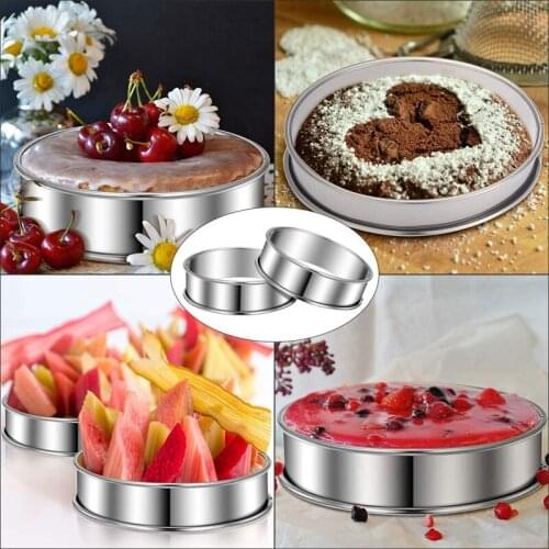 Stainless Steel Double Rolled Tart Rings Rolled Rings Muffin Rings English Tart Ring Pie Circle Tarlet Ring16 Pcs