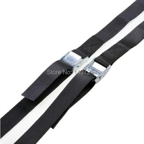 2015 New 2pcs 1 inch (2.5cm) *3.5meters Metal cargo lashing strap ratchet tie down cam buckle winch strap Free Shipping