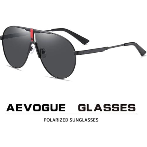 2020 new fashion polarized sunglasses metal two-color big frame mens classic black sunglasses AE0937